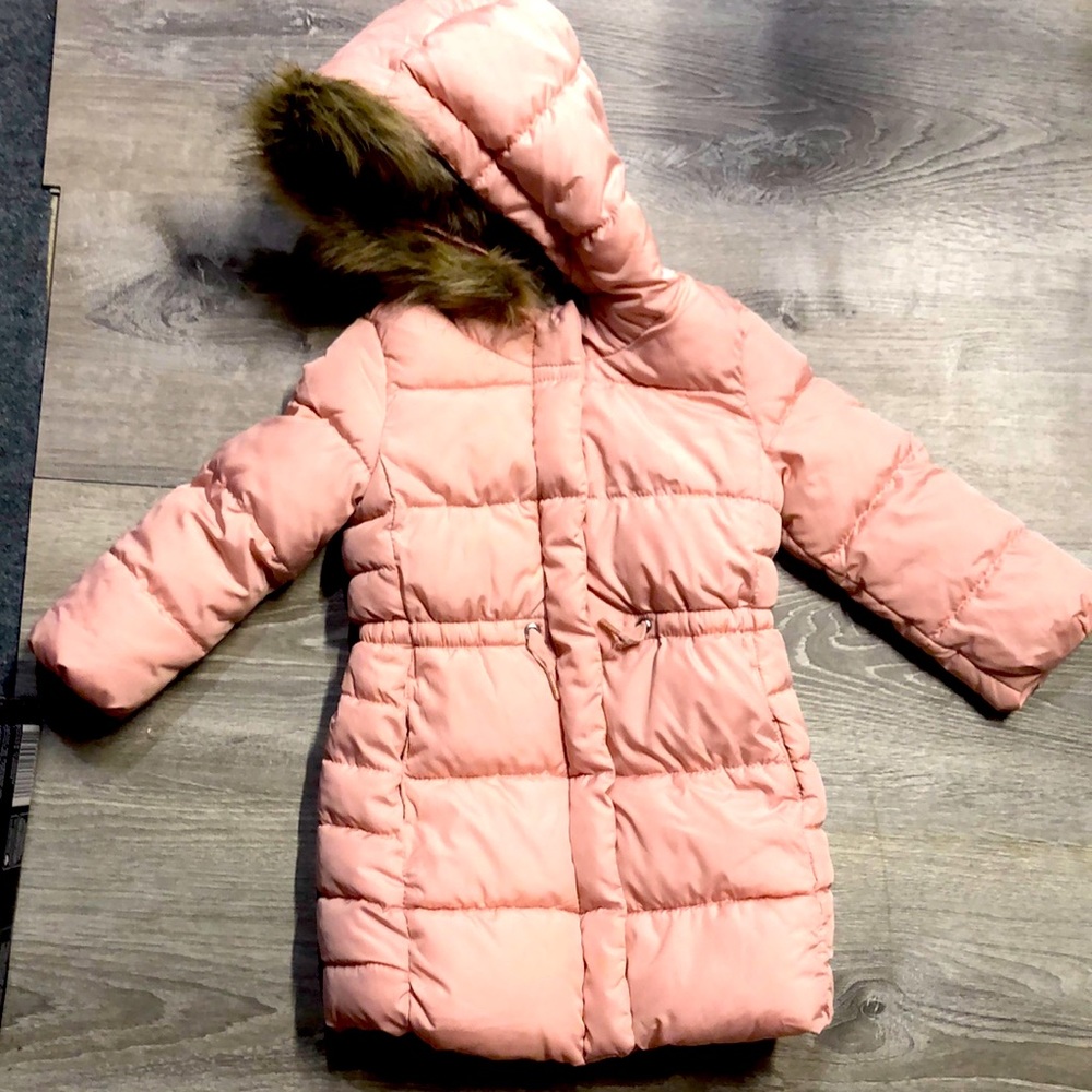 Girls gap pink winter coat